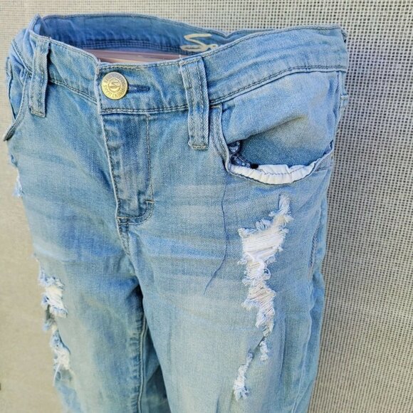 Seven7 Jeans Women's Skinny Easy Fit Distressed Jeans. Size 8. NWT $228 - Picture 2 of 12